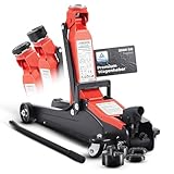 Arebos Hydraulischer Rangierwagenheber 2T – Flachheber mit Unterfahrhöhe 85-385 mm – inkl. 4...