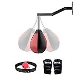 Joellfuner Punchingbälle Speed, Speedball Hängend Mit Wandhalterung Höhenverstellbar Boxbirne,...