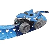 CREAMKIDS Shark Track Racing Set, Demontage Track Racing Spielzeug, Slot Racers mit LED Lichtern,...