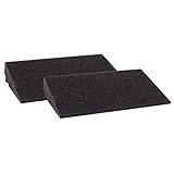 Bordsteinrampe Gummi LxBxH: 400x250x70 mm Set = 2 Stück schwarz (Rampe Gummikeil Rollstuhlrampe...
