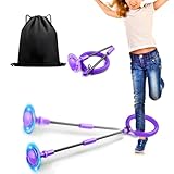 Jalunth Springring Fußkreisel Swing Wheel Outdoor Draußen Garten Strand Blinkt Skip Ball Spielzeug...