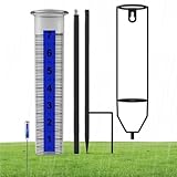 Wetter Regenmesser | Wassermesser Mit Erdspieß Für Regen | Regenmessgerät Für Garten Terrasse...