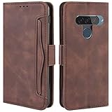 HualuBro Handyhülle für LG G8S ThinQ Hülle Leder, Flip Case Cover Stoßfest Klapphülle...
