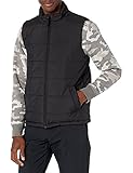 Amazon Essentials Herren Mittelschwere Pufferweste, Schwarz, L