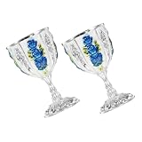 LABRIMP 2 Stück Vintage Eisenbecher Small Drink Cup Retro Weinbecher aus Robustem Dekorativ und...