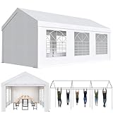 Devoko Pavillon 3x6,Partyzelt 3x6 Wasserdicht Stabil,Pavillon mit 170g PE-Plane,Metall Gestell...