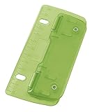 Wedo 67811 Taschenlocher (aus Kunststoff zum Abheften für 8 cm Lochung, mit 12 cm Skala) hellgrün