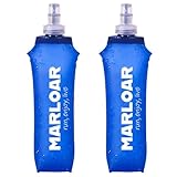 MARLOAR Faltbare Trinkflasche aus Silikon, Soft Flask 500 ml zum Laufen, Wandern und Radfahren,...