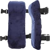 JEWEDECO 2 Stück Atmungsaktive Weiche Armlehnenpolster aus Memory Schaum Ergonomisch Geformt...