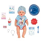 BABY born, Puppe, BABY born Magic Boy 43 cm, Babypuppe mit magischem Schnuller und 10 lebensechten...