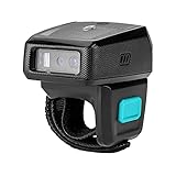 NETUM Mini Wireless 2D Ring Barcode Scanner Bluetooth, tragbarer Barcodeleser mit Ladestation und...