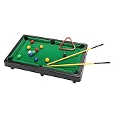 Toi-Toys Mini Billard Snooker Spiel mit Queues und Bällen