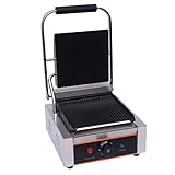 Platte Grill Tischgrill Sandwichtoaster 1800W Kontaktgrill für Sandwiches, Steak, Temperaturbereich...