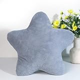 Kuschelkissen Kinder Sternkissen, Weiche Flauschige Sternform Zierkissen Sofakissen, Plüsch Kissen...