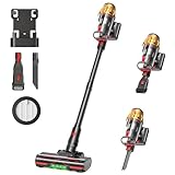 Lubluelu Akku-Staubsauger 50000Pa, kabellos mit Smart Display & Anti-Tangle-Bodenbürste, leicht &...