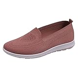 Ballerina Walking Flats Schuhe Pumps Schuhe Runde Zehe Slip on Espadrilles aus Baumwolle Loafer mit...