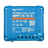 Victron Energy SmartSolar MPPT Laderegler - Solar Laderegler (Bluetooth) - 75V 15 Amp 12/24-Volt