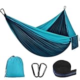 Hängematte Outdoor Camping Hängematten 300kg Tragkraft (300 x 200 cm) Einzel oder Doppel...