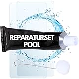 Amapool PVC-Pool Reparaturset Unterwasser 4-teilig I Unterwasserkleber I Unterwasserreparatur-Set I...