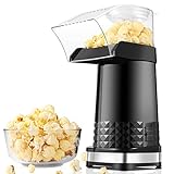 Nictemaw Popcornmaschine, 1200W Heißluft Popcorn Maker ohne Fett & Öl Popcorn Popper Automat für...
