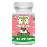 Neem Kapseln - hochdosiert - 400 mg 4:1 Extrakt - Qualität aus Deutschland - Niem ohne Zusätze -...