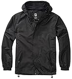 Brandit Summer Windbreaker Frontzip, Schwarz, L