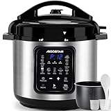 Aigostar Schnellkochtopf 6l, 18-in-1 Multikocher, Warmhalte, Antihaftbeschichteter, Einfache...