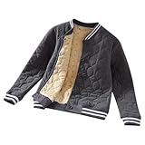 Generisch Winterjacke Mädchen Jungen Mädchen Daunenmantel Leichte Daunenjacke Knopfart Mode...