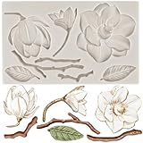 MYPRACS Camelia Blume Silikonform Blume und Blatt Fondant Form für Kuchen Dekoration Cupcake Topper...
