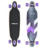 Apollo Longboard Makira Komplettboard mit High Speed ABEC Kugellagern, Drop Through Freeride Skaten...