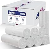 Müllbeutel, hohe Dichte, 96,5 x 152,4 cm, 150 Rollen/Beutel pro Packung, einfach zu bedienen und...