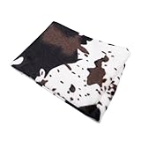 DECOMELODY Simulation Kuhfell Teppich rutschfest Besondere Form Latex Polyester Modernes...