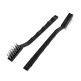 Aexit 2stk.17cm Körner & Locheisen Schwarz Plastik Griff Edelstahl Drahtbürste Splintentreiber...