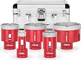 STREND PRO Diamant Fliesenbohrkrone Set für Fliesen/Glasbohrer/Feinsteinzeug Bohrer |...