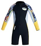 2,5 mm langärmeliger Neoprenanzug für Jungen Einteiliger thermischer Schwimmen Surfen Neoprenanzug...