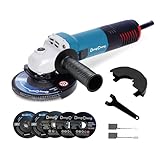 DongCheng Winkelschleifer 800W, Scheiben-Ø: 125 mm, 11,800min-1,Schnellverschlussabdeckung,...