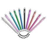 Tablet Stift MEKO 10er Pack Touchscreen Stift mit 20 Ersatzgummispitzen in 6mm, Stylus Touch Pen...