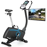 Skandika Ergometer Fahrrad Atlantis | Heimtrainer mit App Steuerung (Kinomap, iConsole), Bluetooth,...