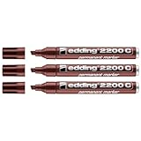 Edding 3 Permanent-Marker 2200C Korpus Aluminium braun 1-5 mm