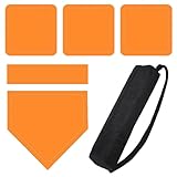 ETUCYNG Baseball Bases für Garten | 5 Stück Baseball Tore mit Wurfmarmor für Training –...