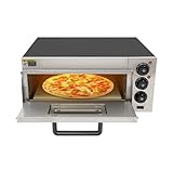 DAOHHFO Pizzaofen Backofen Brotofen 20L Mit 30 MinutenTimer-Beleuchtung Funktion Doppelverglasung...