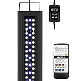 NICREW RGB+W Aquarium LED Beleuchtung, anpassbare 24/7 Modus Aquarium Lampe mit Timer, für...