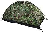 TYAGY Zelt - Outdoor Camouflage UV-Schutz Wasserdichtes EIN-Personen-Zelt für Camping Wandern