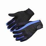 Tauch-Neopren-Wassersporthandschuhe Zum Tauchen, Kajakfahren, Surfen, 1 Paar, Schwarz, Blau, M (M)