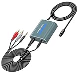 Analog zu Digital Audio Konverter,Dual 3,5 mm RCA zu Optical Analog Digital Wandler mit AUX RCA...