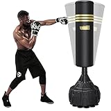 Dripex Freistehender Boxsack Standboxsäcke, MMA Boxpartner Boxing Trainer Heavy Duty Punchingsäcke...