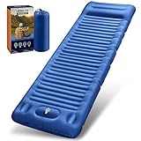 JEMULICE Isomatte Selbstaufblasend, 12CM Hoch Luftmatratze Camping Kleines Packmaß, Aufblasbare...
