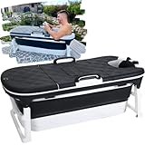 CRS faltbare Badewanne Erwachsene 138cm Länge | Klappbare mobile Badewanne für Dusche und...