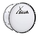 XDrum MBD-222 Marsch Bass Trommel, Fußball Pauke 22' x 12' (7,5 kg, 4 Ösen, Spannschrauben, inkl....