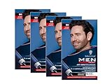 Men Perfect Anti-Grau Tönungs-Gel 90 Schwarz (4x 80 ml), Haarfarbe für Männer blendet graue Haare...